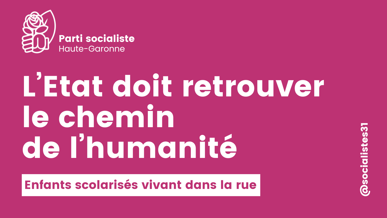 Nous exigeons que l’Etat retrouve le chemin de l’humanité