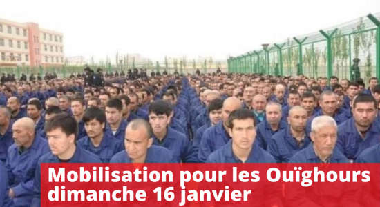 Mobilisation pour la reconnaissance des #Ouighours – dimanche 16 janvier 2022